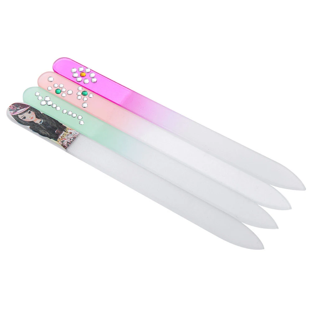 Crystal Glass Nail File Buffer Nail Art Polish Manicure Tool Kit