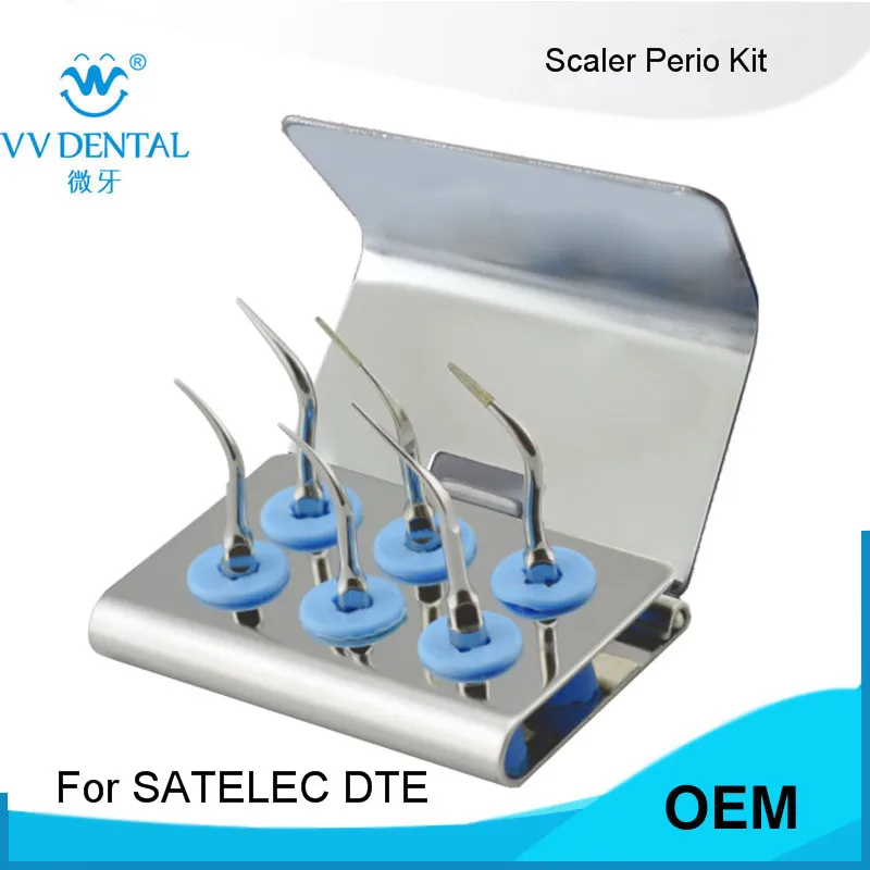 US $227.24 10 Sets SPKS Scaler PEIZO Tips Set FIT Satelec Periodontology Kit FILES And Paro Set And DTE D2 SCALERS
