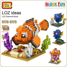 LOZ Diamond Blocks Tropical Fish font b Toys b font Plastic Clown Fish Regal Blue Tang