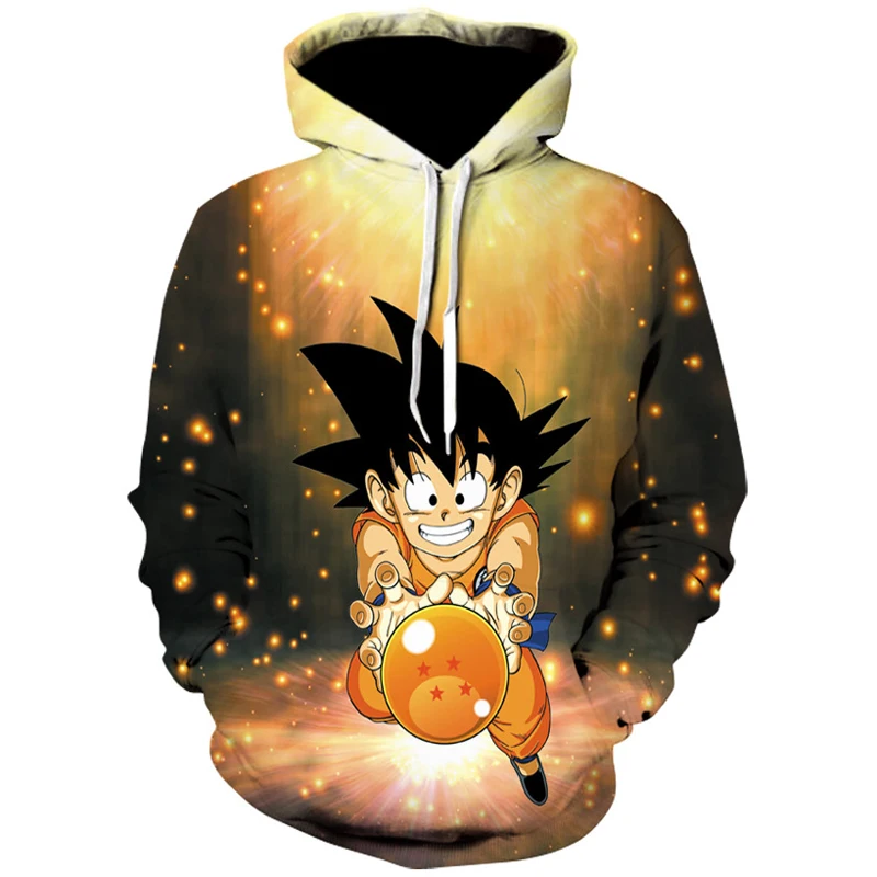 

hoodie 3d Anime Hoodies Dragon Ball Z Pocket Hooded Sweatshirts Goku hip hop Hoodies Pullovers Men Women Long Sleeve Outerwear
