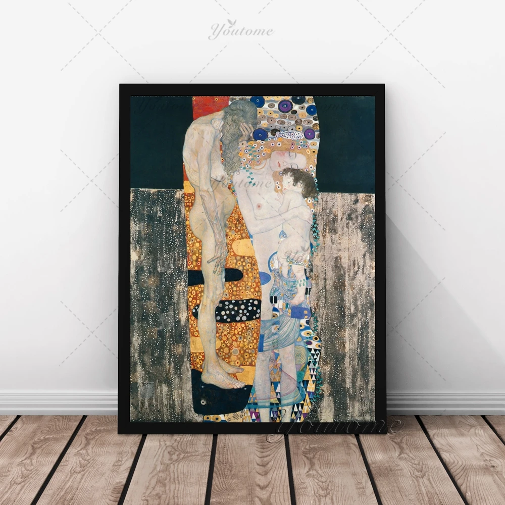 大人も着やすいシンプルファッション クリムト 絵画 母と子 絵画