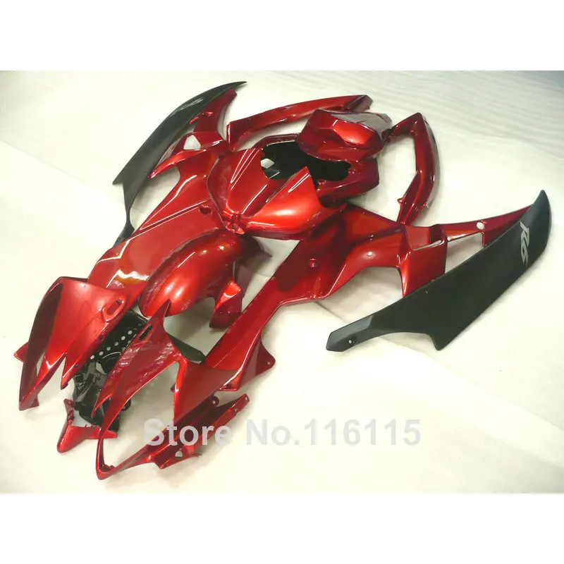 Комплект обтекателей для yamaha r6 2006 2007 красный черный YZF R6 06 07 | Автомобили и