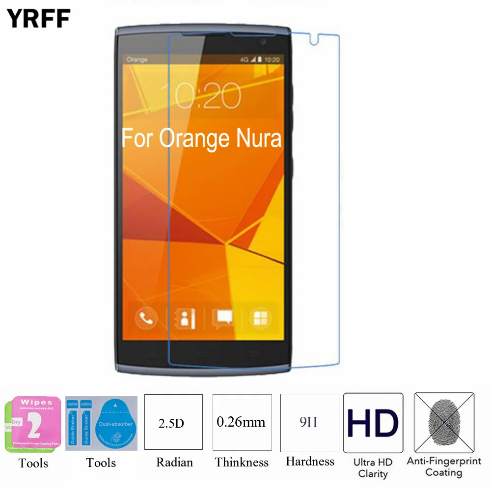 

2PCS 2.5D 0.25mm 9H Tempered Glass Screen Protector Protective Film For Orange Nura Dive72 Free Tools