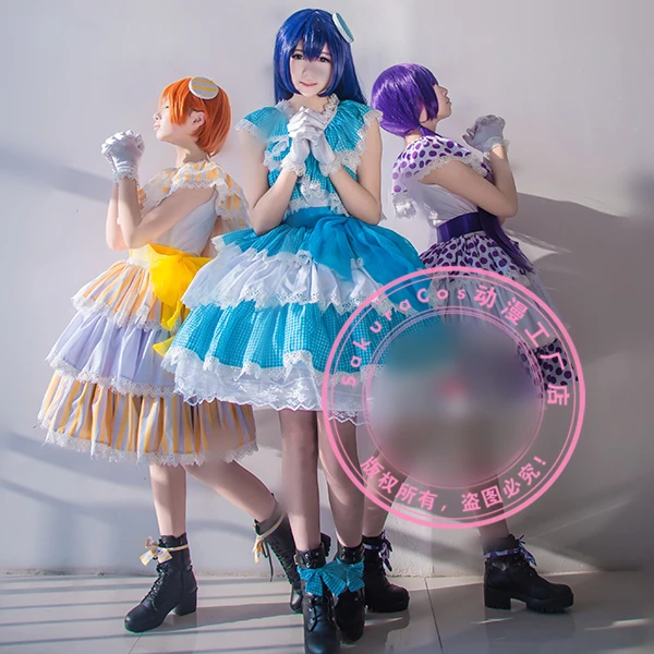 Аниме Love Live Sonoda Umi/Tojo Nozomi/ Hoshizora Rin 4th Concert Lily белая сценическая униформа косплей