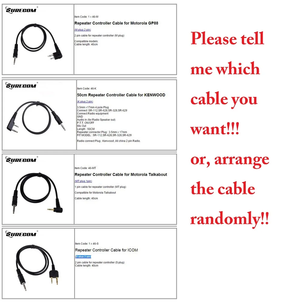 Ham Relayer SR-328 Cross Band дуплексный репитер контроллер для Motorola Icom TYT Любительское радио Baofeng с 4 различными кабе для U