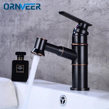 

Antique Design Black Kitchen Faucet Brass Pull Out Kitchen Sink Faucet Hot and Cold Water Black Kitchen Faucet torneira