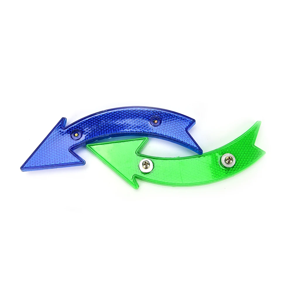 Sale 2Pcs  high grade Bike Bicycle Wheel Spoke Reflective Reflector Arrow Shape Bike Cycling Bicycle Safe And Warning light lamp 3