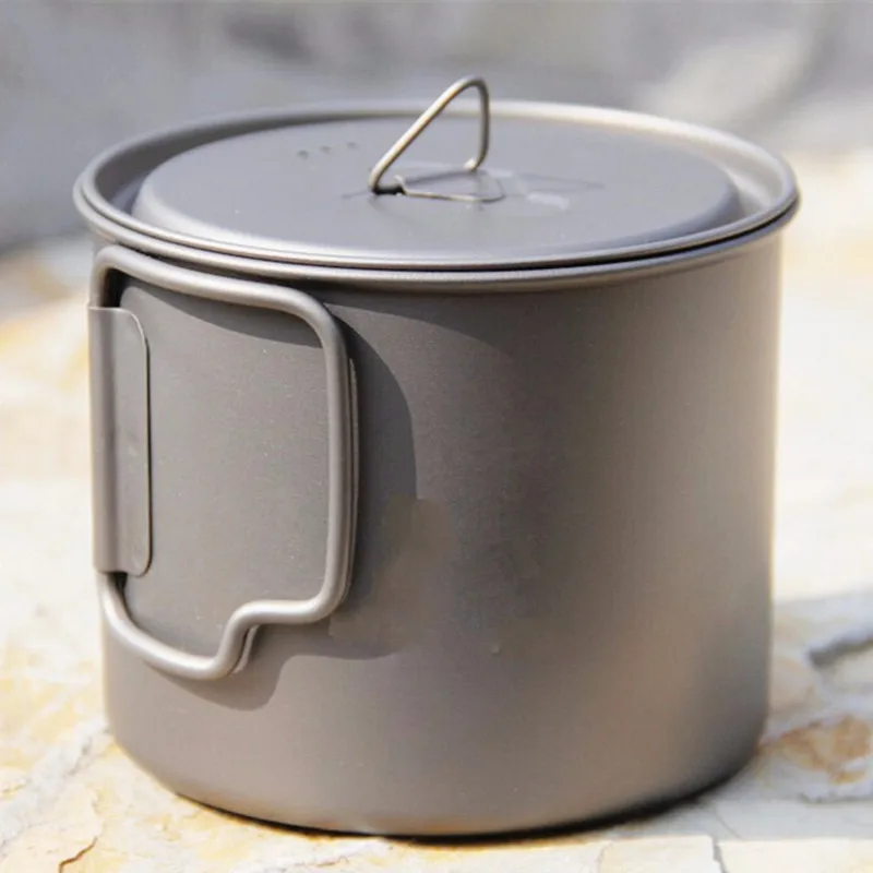 

TOAKS 3in1Titanium folding cup ultralight Titanium tableware Titanium pot portable Titanium bowl camping cup Titanium