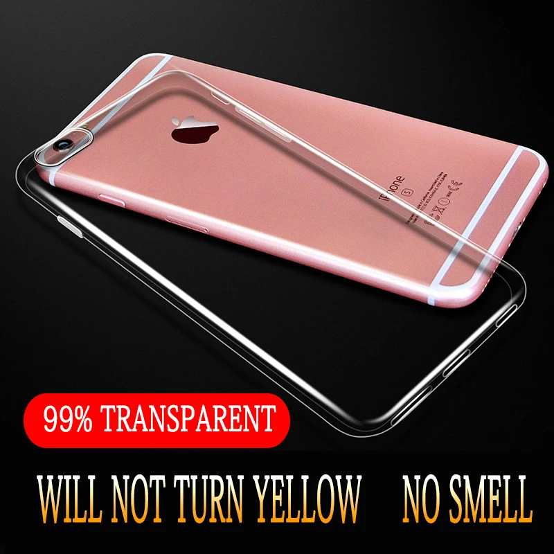 

Crystal Clear Transparent TPU Soft Case Protector For iPhone X XR 6S 8 6 X S XS XSMax 7Plus 8Plus 6S 6Plus 6SPlus 7 Case