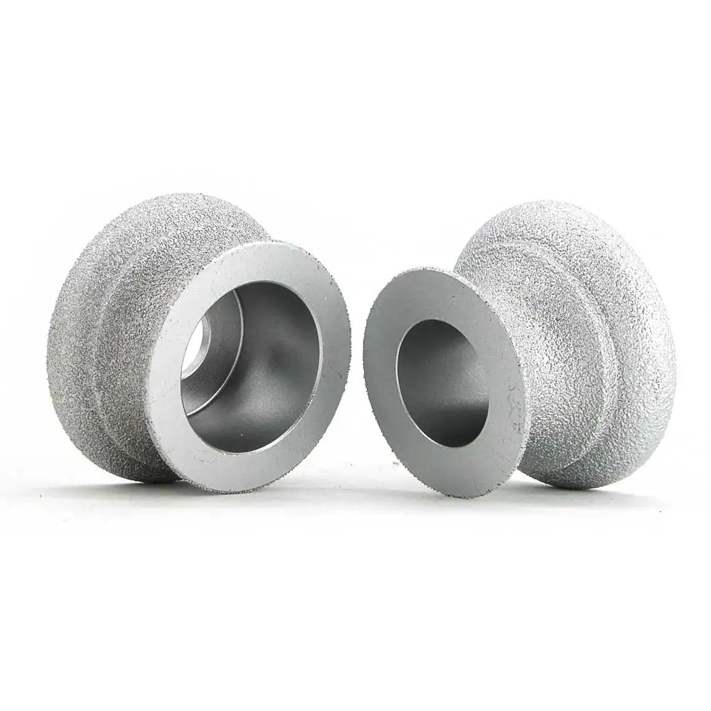 3 inch Brazing diamond grinding wheel of Dragon curve edge for quartz stone, marble, granite, ceramic, artificial stone GJ023