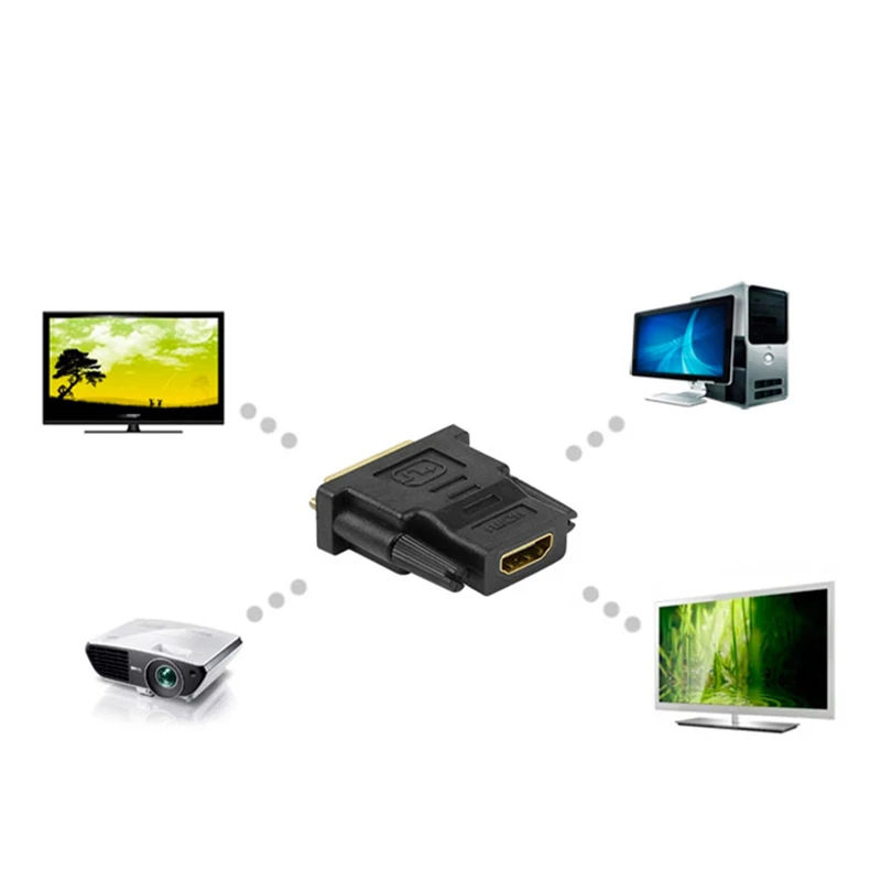 Mostotal DVI 24+ 1 к HDMI Кабель-адаптер 24 К позолоченный Мужской к женскому HDMI к DVI конвертер 1080P для HDTV проектор монитор