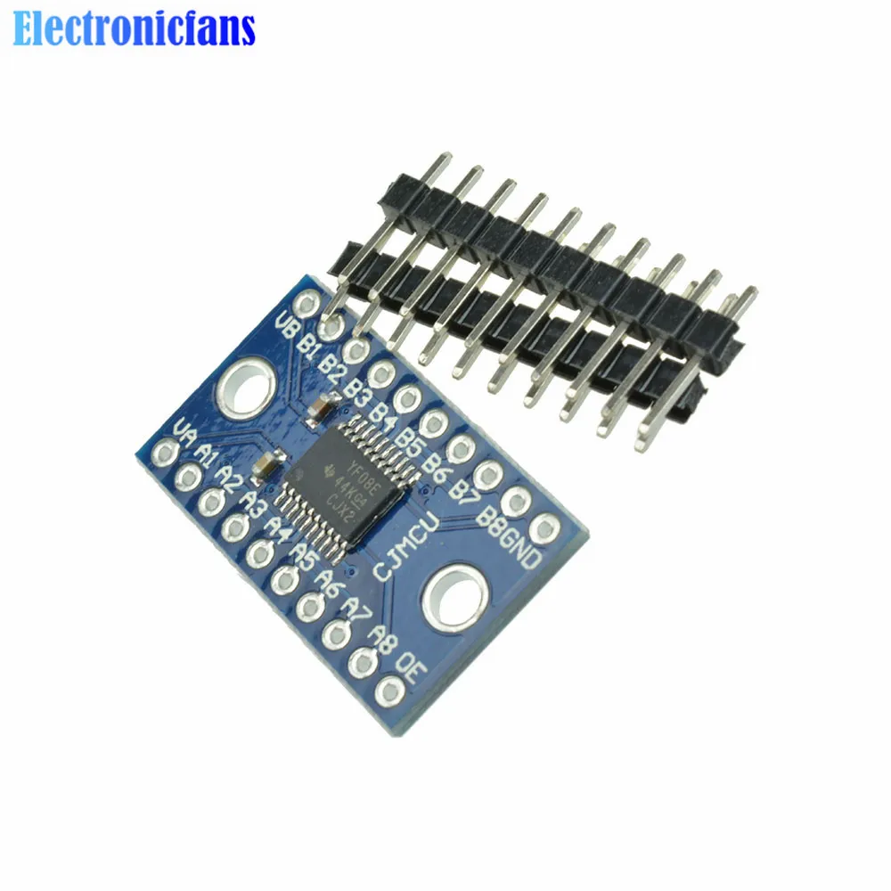 

8 Channel Duel Hole Logic Level Converter TXS0108 TXS0108E Bi-directional Voltage Module for Arduino With Pins