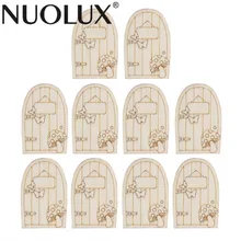 10 шт. Рождественская декоративная деревянная подвеска волшебник дом рождественские украшения