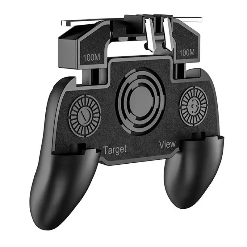  K20 Gamepad Joystick L1 R1 Mobile Game Trigger Controller Tools for PUBG w/Cooler Fan iPhone Androi