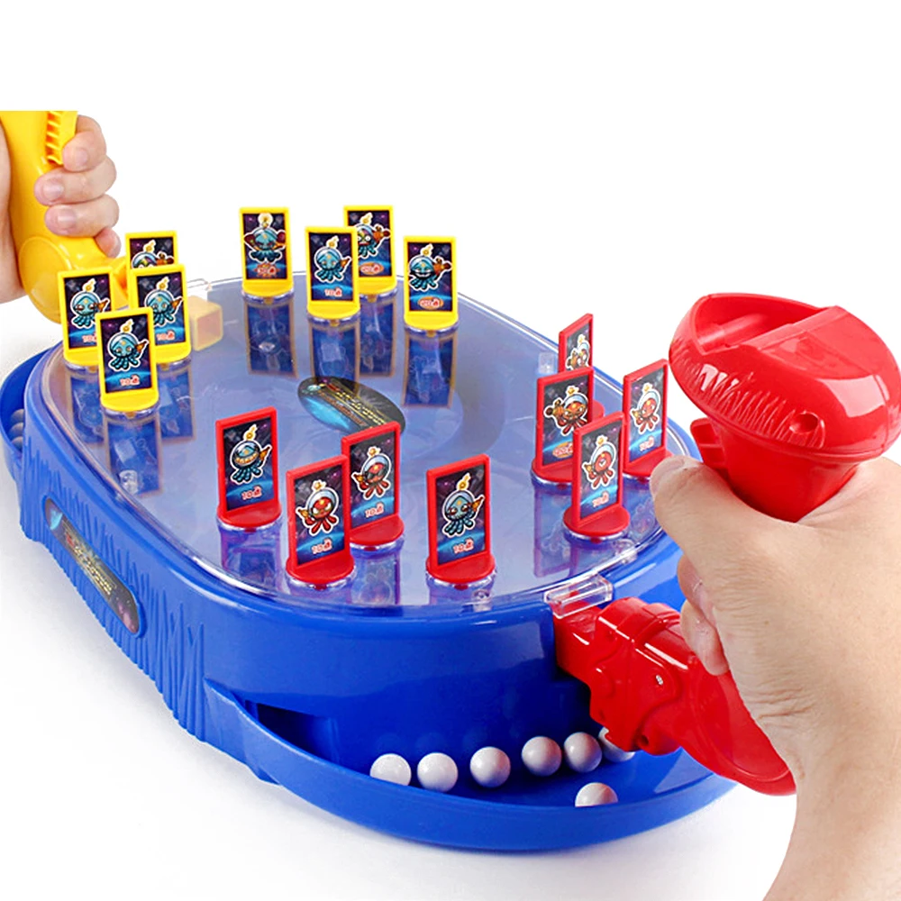 

Children's Toy Double Battle Pinball Game Machine Parent-child Fun Casual Shooting Action Board Game Educational Toys