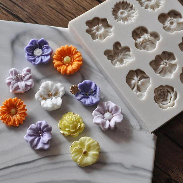 1 piece Flower Silicone Mold Fondant Mold Cake Decorating Tools