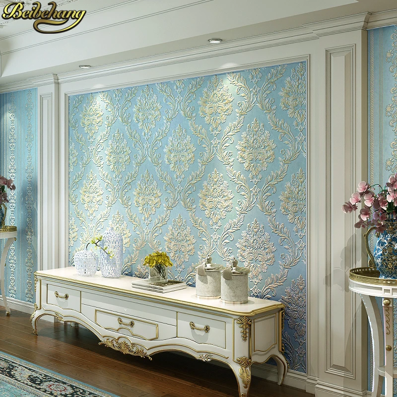 beibehang papel de parede 3D Damascus relief wallpaper for walls 3 d Bedroom Modern Living Room mural Wall Paper wall-paper beibehang papel de parede 3D Damascus relief wallpaper for walls 3 d Bedroom Modern Living Room mural Wall Paper wall-paper