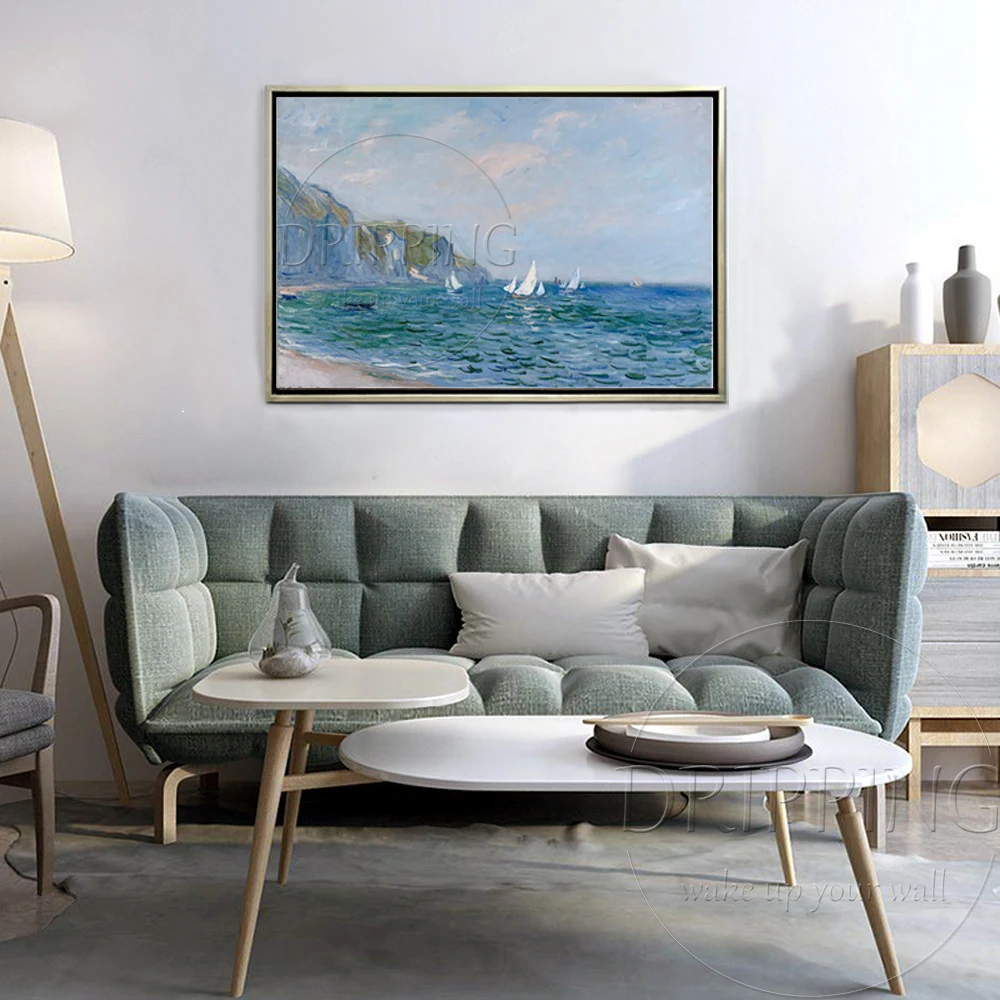 Воспроизведение облака Monet масляная живопись на холсте Ручная роспись скалы и