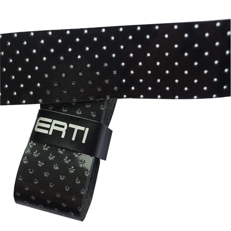 POWERTI 10 шт./лот теннис овергрип палка тонкая перфорированная Sweatband бадминтон ракетки пот вязкость дышащий захват