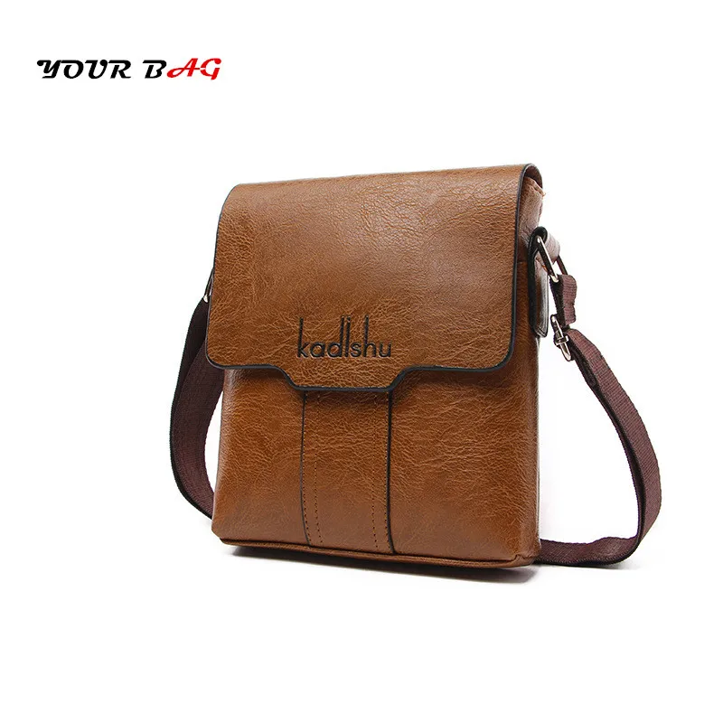 

UABG 2018 Genuine Leather Men Bags Casual Business Messenger Bag Vintage Men's Crossbody Bags Buckle Big Space Flap Male Travel