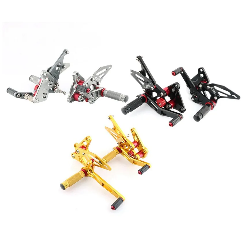 

For Suzuki Hayabusa GSXR1300 2008-2018 CNC Adjustable Rearset Foot Pegs Footrest Pedal