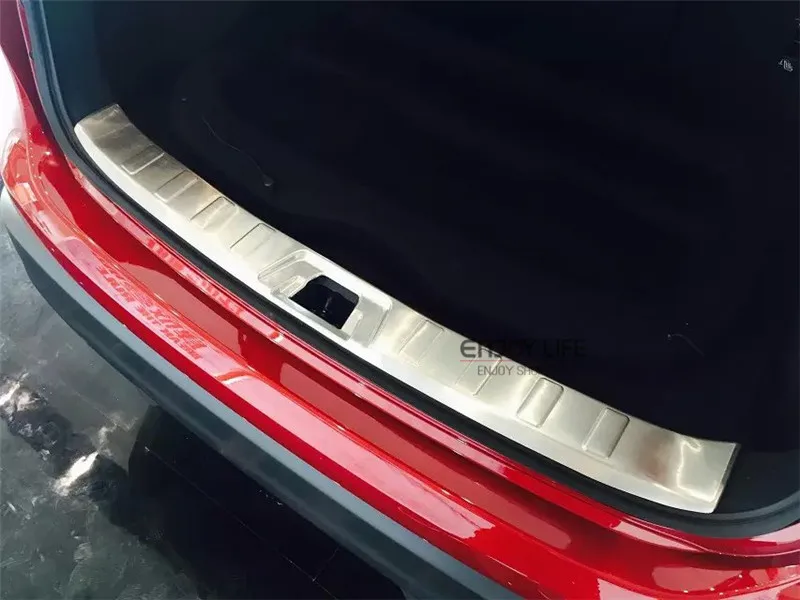 

Interior Rear Bumper Protector Tailgate Trunk Guard Sill Plate Scuff Trim Cover For Nissan Qashqai 2014 2015+ Car Accessories