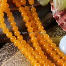 Новые Природных Топаз DIY модные аксессуары 6 мм Желтый Южная Америка Топаз Самоцветы Loose Бусы 1" AAA EA1279