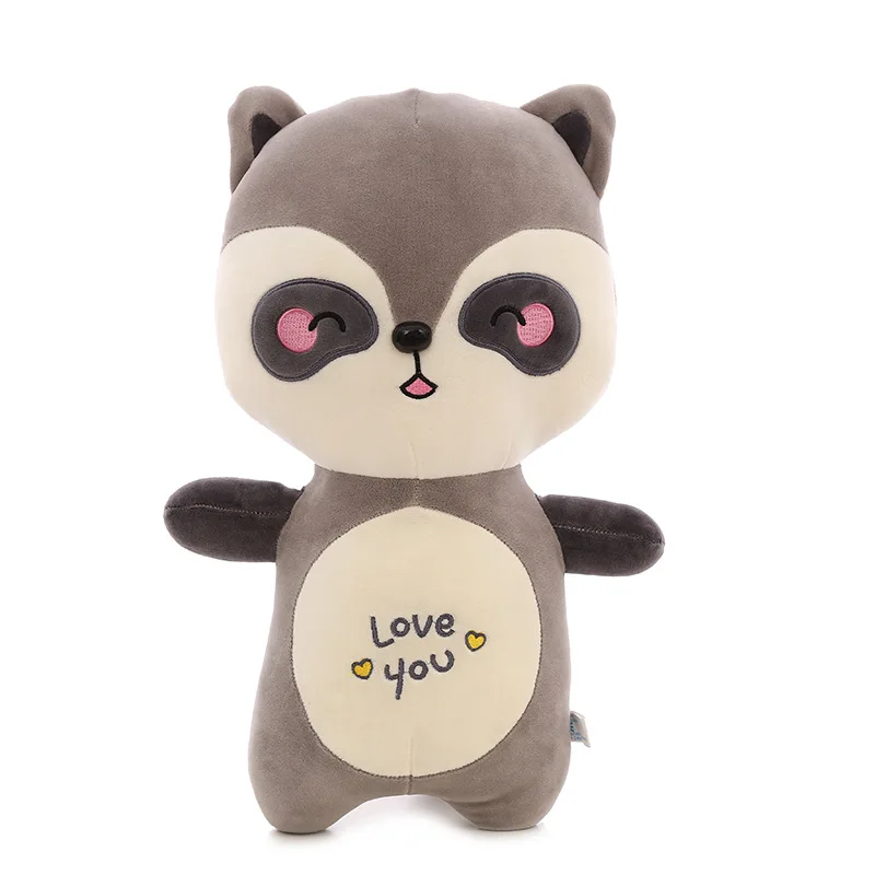 

25/85CM Hot Cute Soft Down Cotton Raccoon Pillow Cute Press Cat Doll Plush Toy For Childern's Birthday Gift For Kids Girls Toys