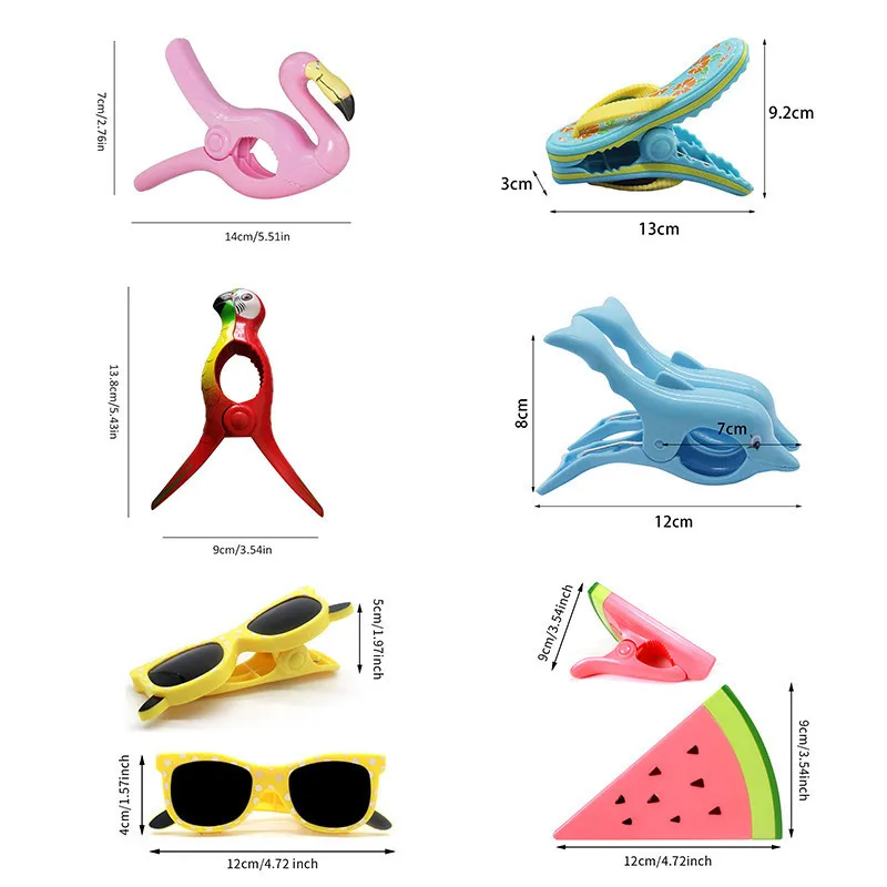 Stronging пластиковые цветные клипсы тип животного пляжное полотенце зажим для предотвращения ветра прищепки для одежды сушки стойки удерживающий зажим