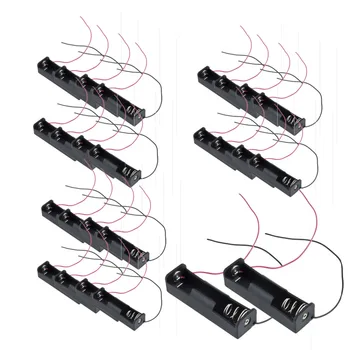 

100Pcs Black 1Slot 18650 Battery Storage boxes 3.7V Clip Holder New Power bank Holder Plastic Battery boxes Storage