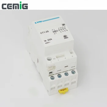 

Cemig Household AC Modular Contactor CT1-25 4P 16A 20A 25A 4NO 50/60Hz 220/240V