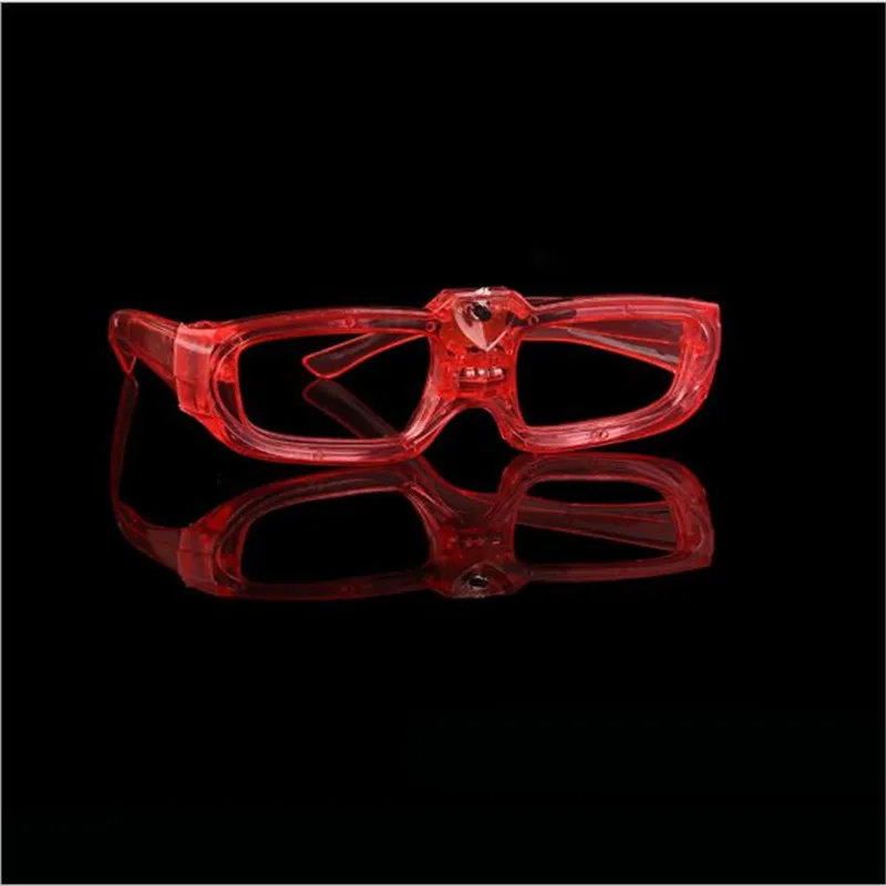 5 шт светящиеся очки форма затвора очки с мигающими светодиодами Light up kids Игрушки Рождественские вечерние поставляет украшения - Цвет: 5PCS A Red
