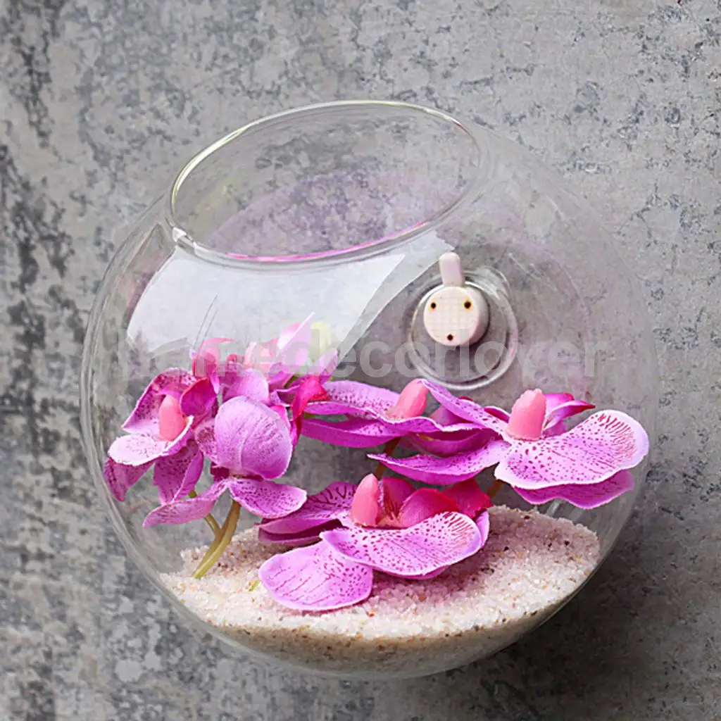 

Hanging Glass Flowers Planter Vase Terrarium Container Home Garden Ball Decors