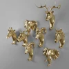 Colgador de pared con forma de Animal para decoración del hogar, Perchero de resina con forma de Animal, ciervo, Rhino, caballo, jirafa, elefante ► Foto 3/6