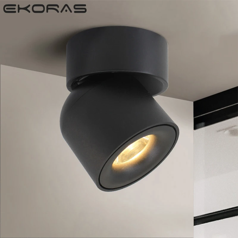 Led Surface Mounted Ceiling Downlight Adjustable 90 Degrees Nordic