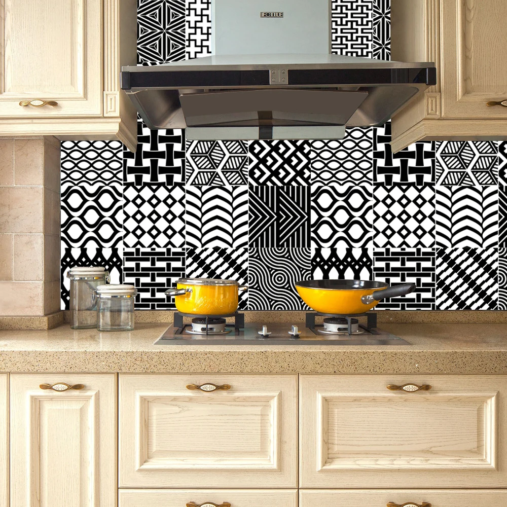 Black-And-White-Abstract-Geometric-Ceramic-Tiles-Wall-Sticker-Bathroom