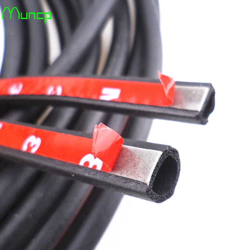 Muncp Auto Door Sealing Strip D Type Rubber Seals Anti noise For Nissan