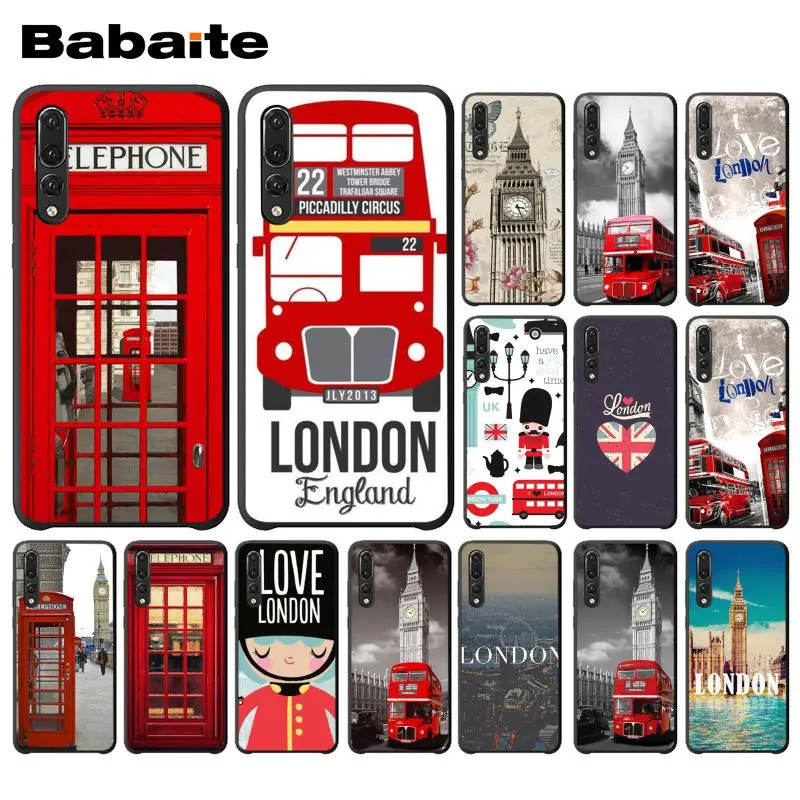 

Babaite Flag United London Big Ben Telephone Box Phone Case for Huawei P20 Mate20 Lite Honor Play 8A 8C 7C 5A Y6 Y5 II Psmart