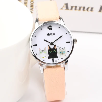 

Japanese small fresh girl child wild watch female Korean version of the simple Harajuku cute middle school students soft gi