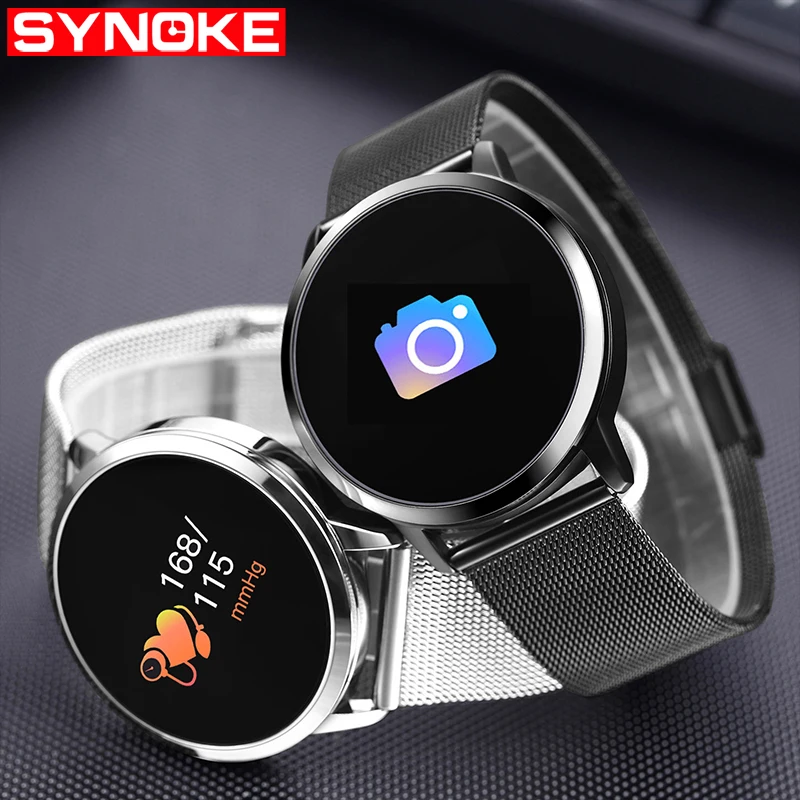 

SYNOKE Smart Waterproof Womens Watch Sport Digital Smart Watch Women Silicone Womens Wristwatches Android IOS Womens Watches