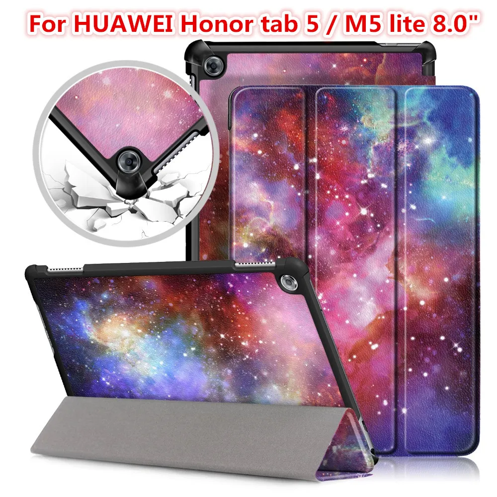 

PU Leather case for Huawei MediaPad M5 Lite 8 8.0" Released 2019 Tablet Smart Cover Case for Honor Tab 5 JDN2-AL00HN/W09 case