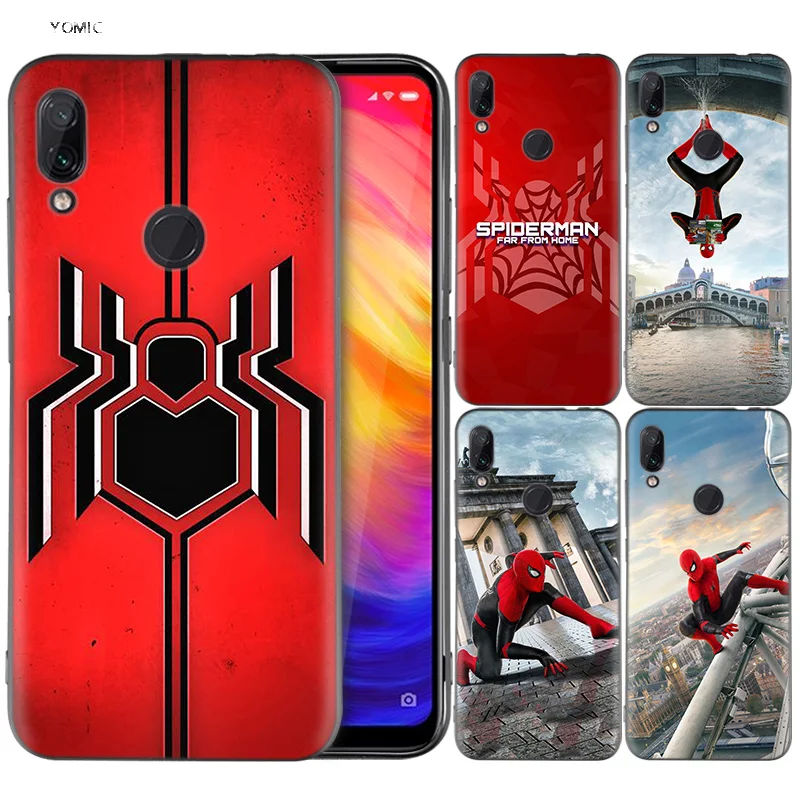 

Silicone Coque Case for Xiaomi Redmi Note 7 6 5 Pro Mi A1 A2 8 Lite 9 GO Poco F1 S2 4 4X Plus Spider-Man Spider Man Spiderman