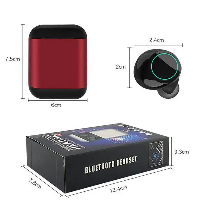 Bluetooth наушники TWS наушники беспроводные Bluetooth стереонаушники с микрофоном Bluetooth наушники с микрофоном и зарядным устройством