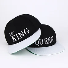 Новинка 2017 дети Король Королева snapback мультфильм Вышивка дети хлопок Бейсбол Кепки для маленьких мальчиков девочка Snapback Кепки S хип-хоп Шапки