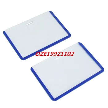 

Staff Office Plastic B8 Horizontal ID Name Cards Badge Holder Clear