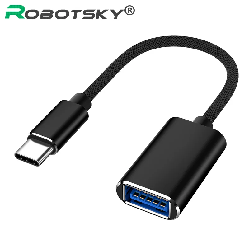 

Type C USB 2.0 OTG Cable Fast Speed USB C male to USB2.0 Female Converter USB-C Data Sync OTG Adapter Cable for Samsung Xiaomi