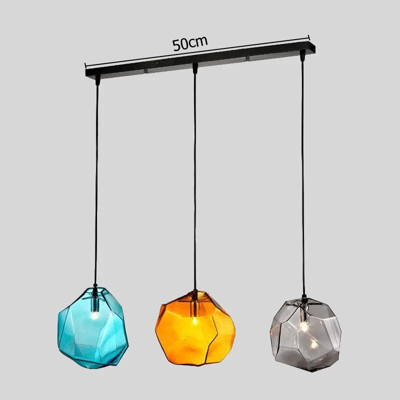  Modern Minimalist Pendant Lights Creative Colorful Glass Pendant Lamps Restaurant LED Lamps Indoor  - 32741374776