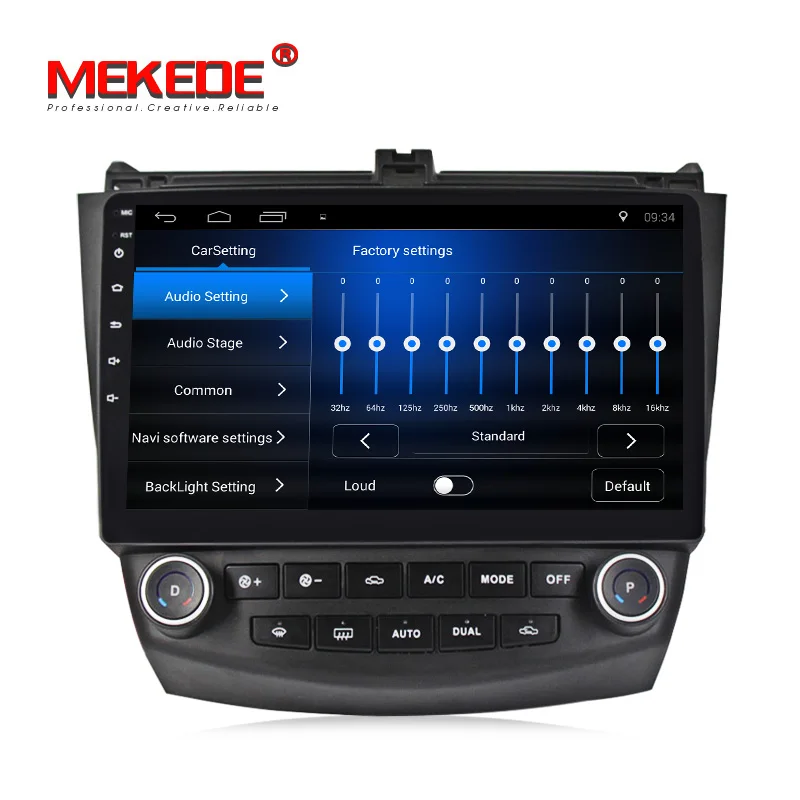 Discount 2G+32G android 7.1 1024X600 HD Car DVD Player for Honda Accord 7 2003-2007 with GPS Radio  dual / Single Zone Climate Control 2