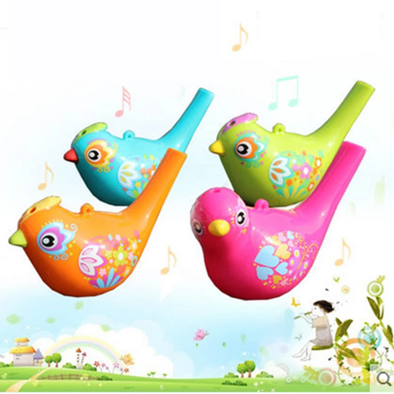 Водная птица свисток цветной рисунок Bathtime музыкальная игрушка для ребенка