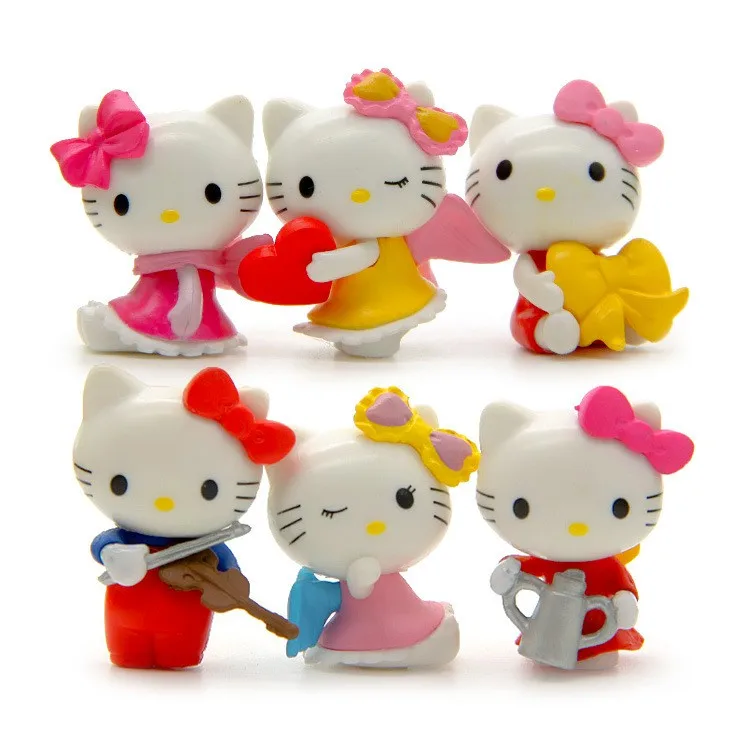 6Pcs-Anime-Cartoon-Blink-HELLO-KITTY-Figures-Kitty-PVC-Cut-plush-Action-Figure-Toys-Model-Dolls